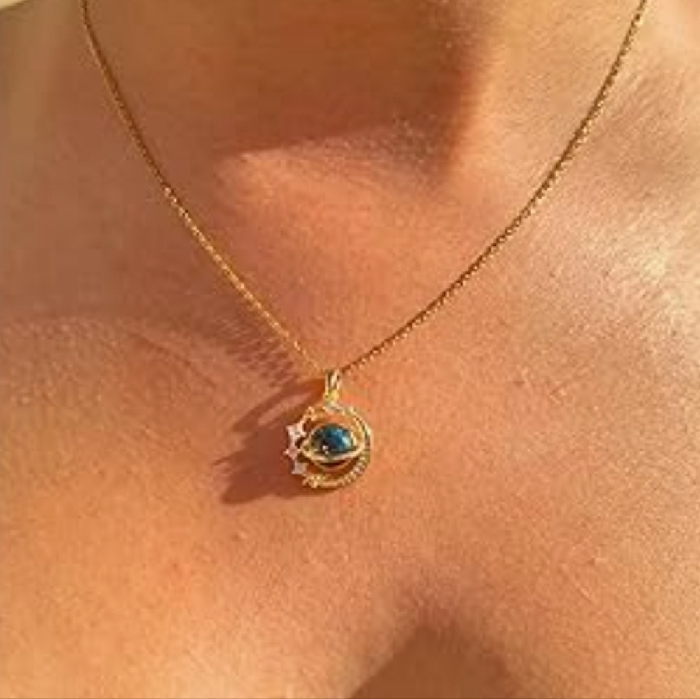 Planet Moon Necklace - Picture 6 of 6